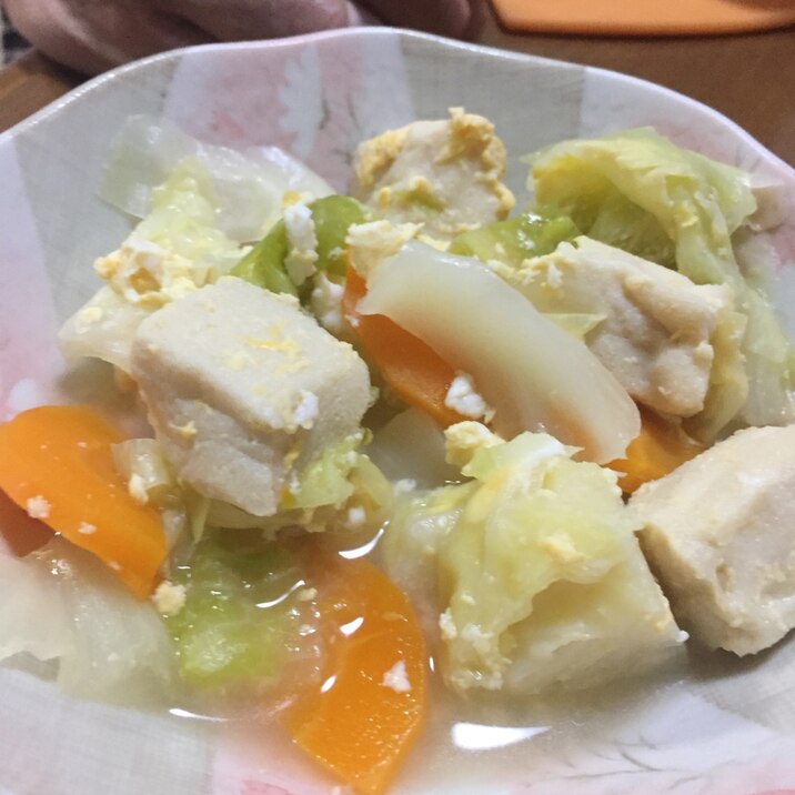 高野豆腐の卵とじ